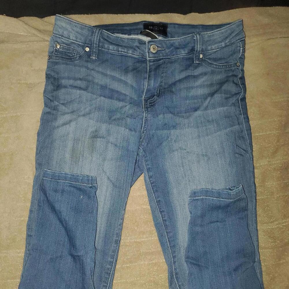 Celebrity Pink Women's Blue and Navy Jeans